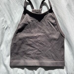 Aritzia TNA Cropped Tank Top - Grey
